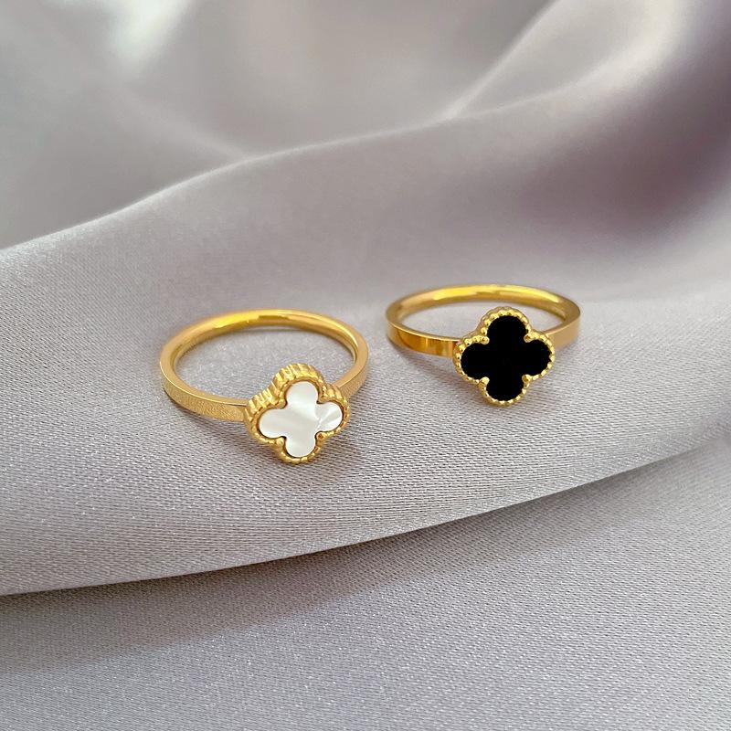 Kein Ausbleichen Glücksgras Kaltwind Tanzender Ring Herren und Damen Trend Persönlichkeit Einfacher Zeigefingerring