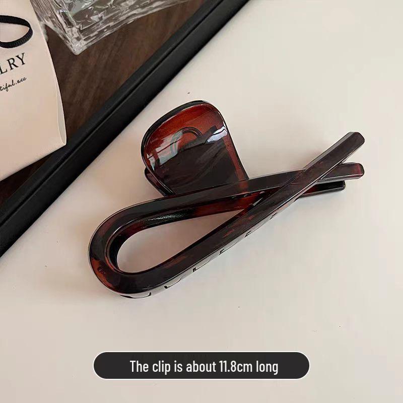 Großer französischer Retro-Klammer-Haarclip für elegante Damenfrisuren.