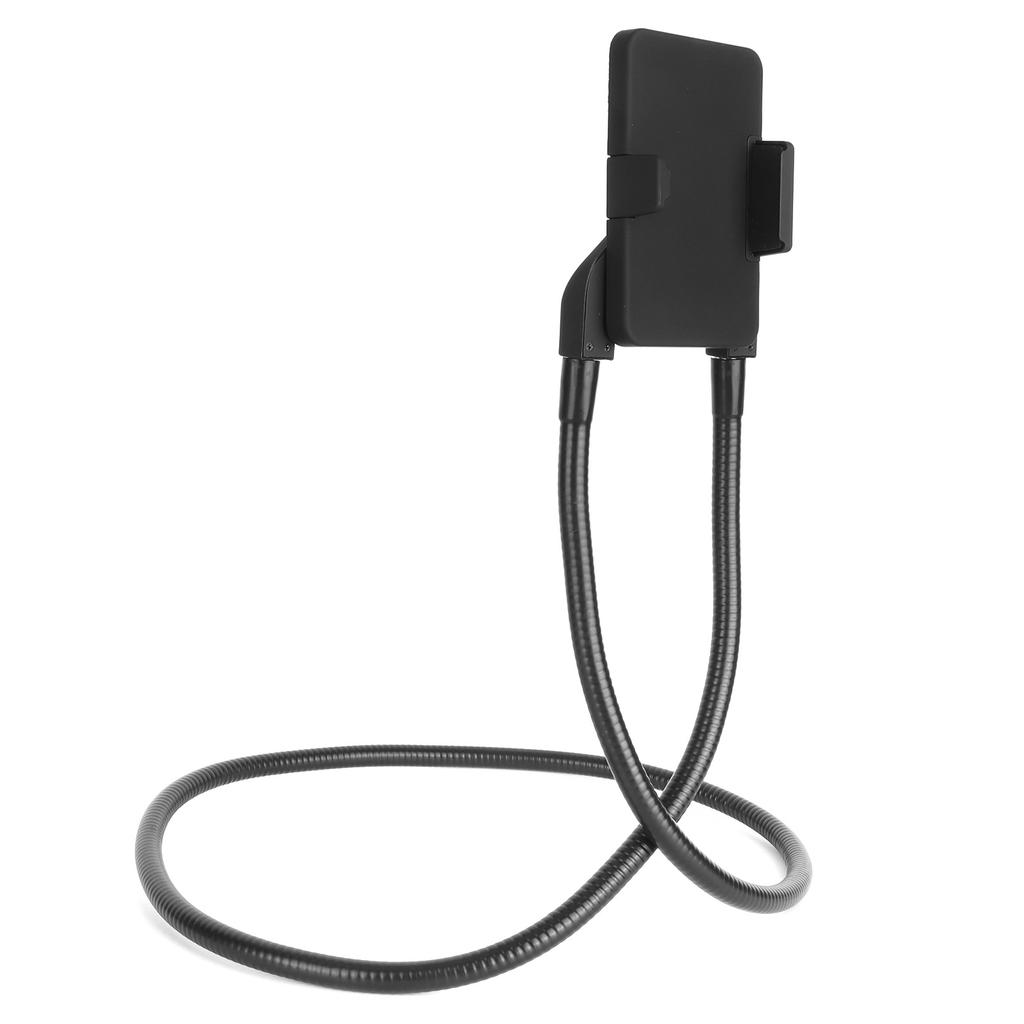 Phone Holder Black Iron Cell Rotating Magnetic Neck Hanging Phone Bracket for Tablets Mobile Phones Live Broadcast
