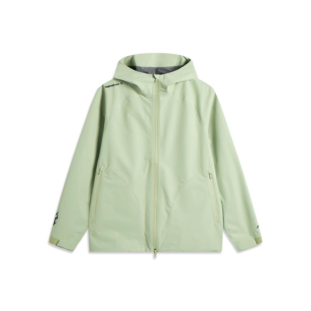 Li-Ning Outdoor Series Sports Casual Minimalist Hooded Zipper Solid Color Comfortable Versatile Breathable Jacket Unisex Jacket AEMV005-7