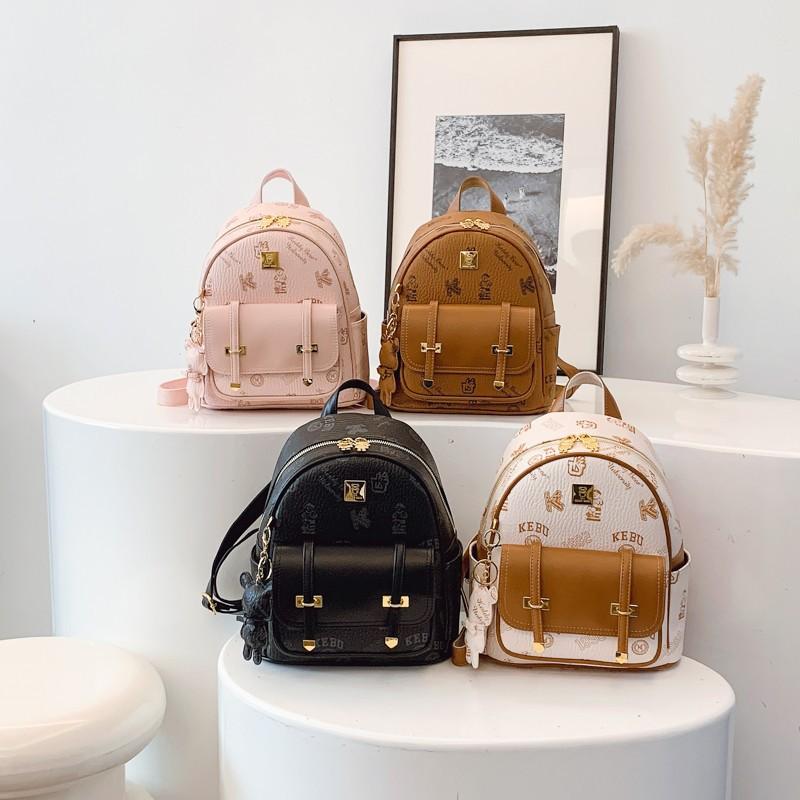 Neuer Vielseitiger Kontrast-Rucksack für Damen Original Teddybär Tasche Cartoon Lässige Reisetasche Minimalistischer Rucksack
