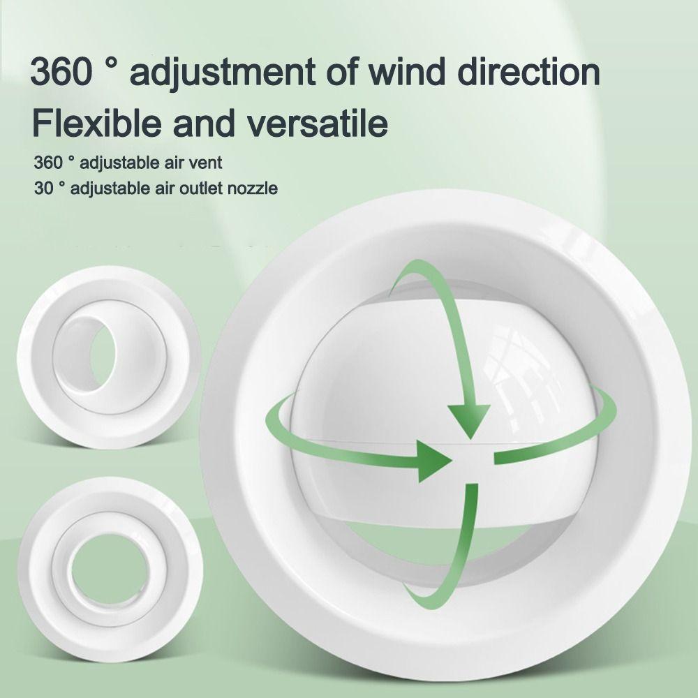 ABS Air Conditioning Exhaust Vents Adjustable Ventilation Nozzles  for Ventilating Device
