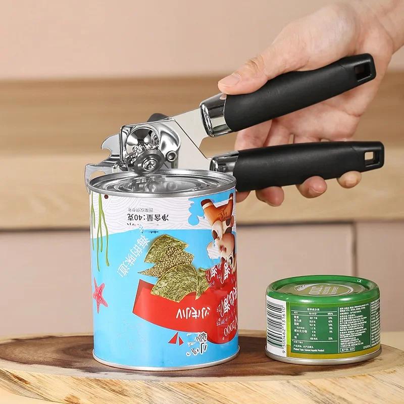 Multi-functional Stainless Steel Can Opener, Manual Powerful Can Knife, Bottle Opener, Household Multi-functional Can Opener