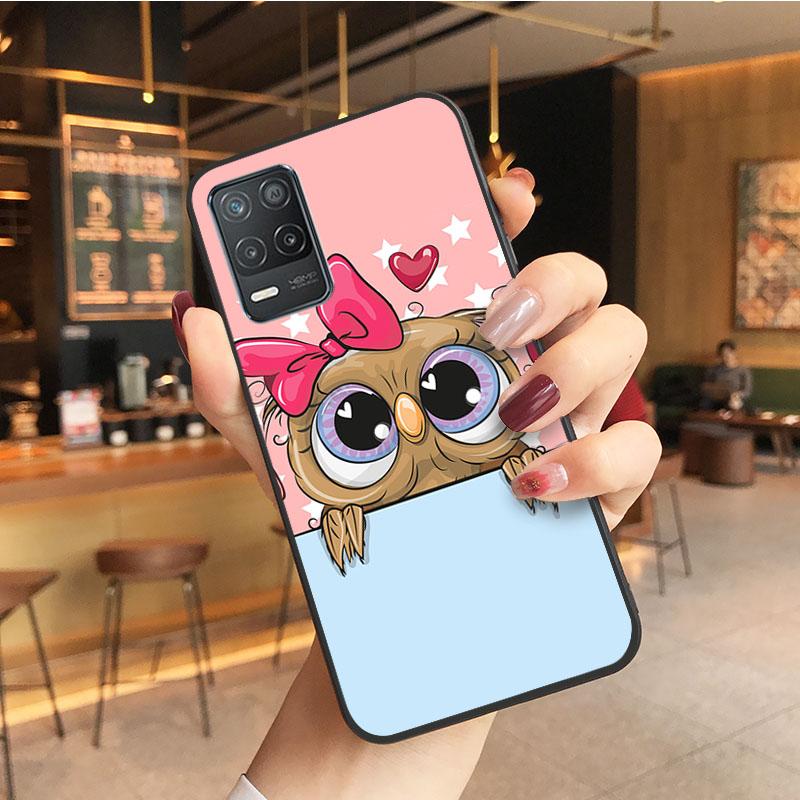 Owl Hearts Lover Phone Case for OPPO Realme GT 2 Pro X2 Pro XT C25S 8 7 6 Pro 6i GT Master C3 C21 C21Y C11 X3 SuperZoom