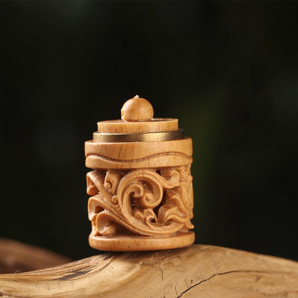 

DIY Sandalwood Aromatherapy Pendant Hollow Sachet Ball Pendant Keychain Accessories 4