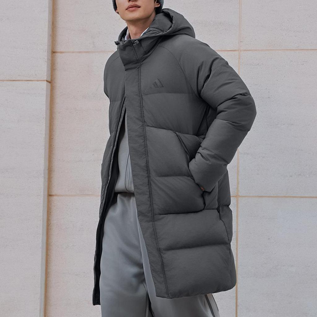 adidas 600 Fill Casual Mid-Length Warm Duck Down Hooded Jacket Men Jacket KQ5516