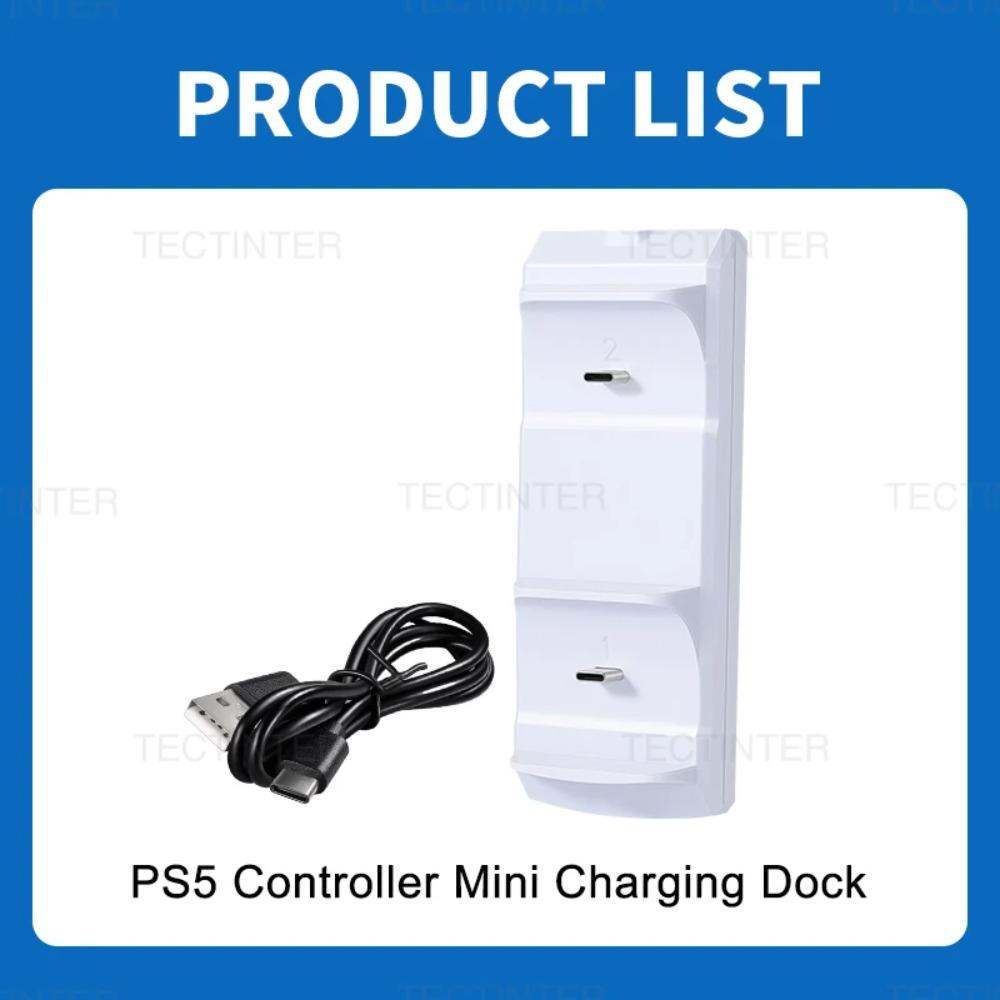 Dual Fast Charger for PS5 Wireless Controller Charging Dock Station Base Stand for Playstation 5 Gamepad Gaming Accessories