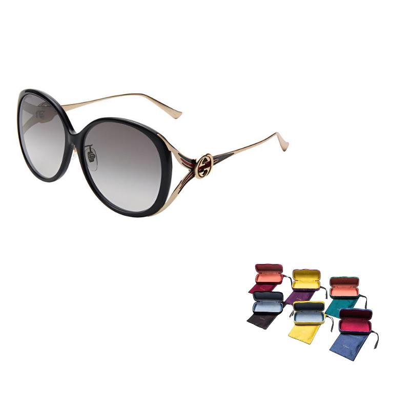 

GUCCI Women s Sunglasses with Hollow Double G Interlocking Design F золотой