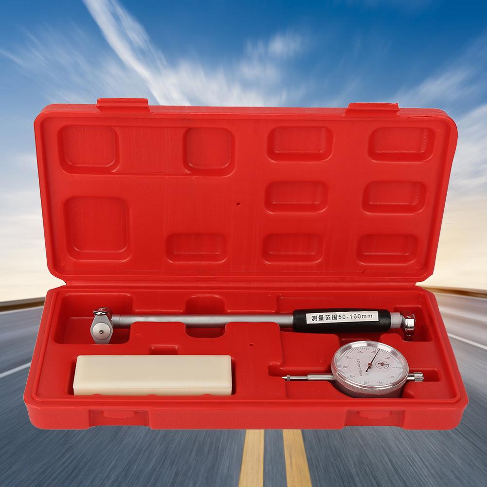 Dial Bore Gauge 50 160MM Diameter Indicator Measuring Engine Cylinder Tool Kit