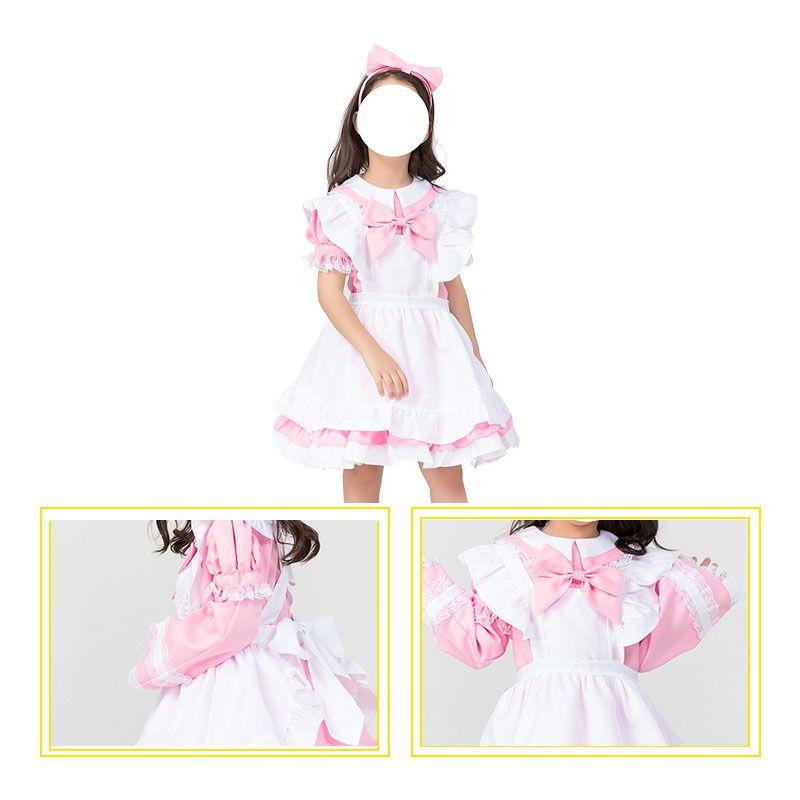 Lolita Dress Kids Anime Maid Stage Costume Princess Clothing Halloween Child