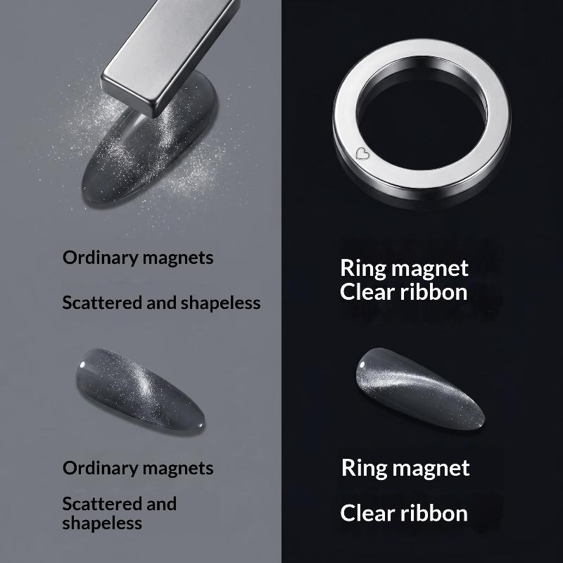 Nail Art Circular Magnet Enhanced Magnetic Force Easy Operate Nail Tool for Ribbon Cat Eye Nail Art Beginners