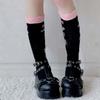 Zapatos Lolita Zapatos Kawaii Loli Diabólica Estilo Murciélago Pequeño Lazo Demonio Gótico Oscuro Punk Plataforma Cosplay Lolishoes Tacón Alto