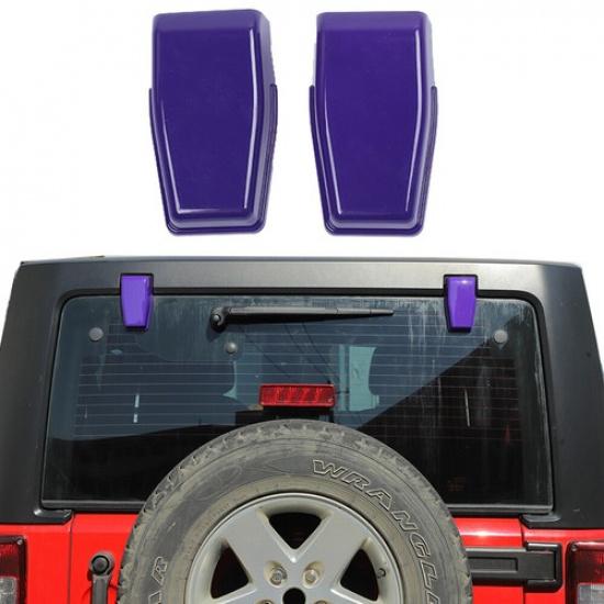 Lila Heckklappe Heckscheiben Glas Scharnier Verkleidung Abdeckung Für Jeep Wrangler JK 2007-18