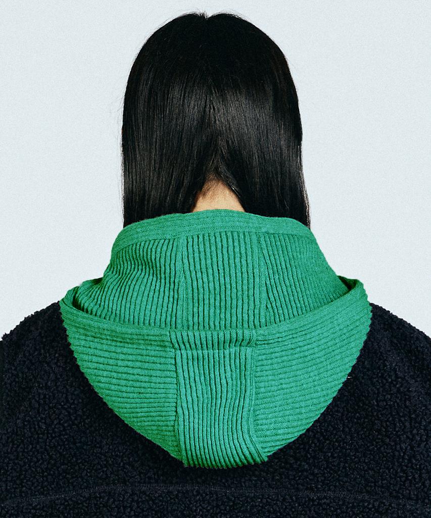 VASROCK Churros Knit Scarf Balaclava Green