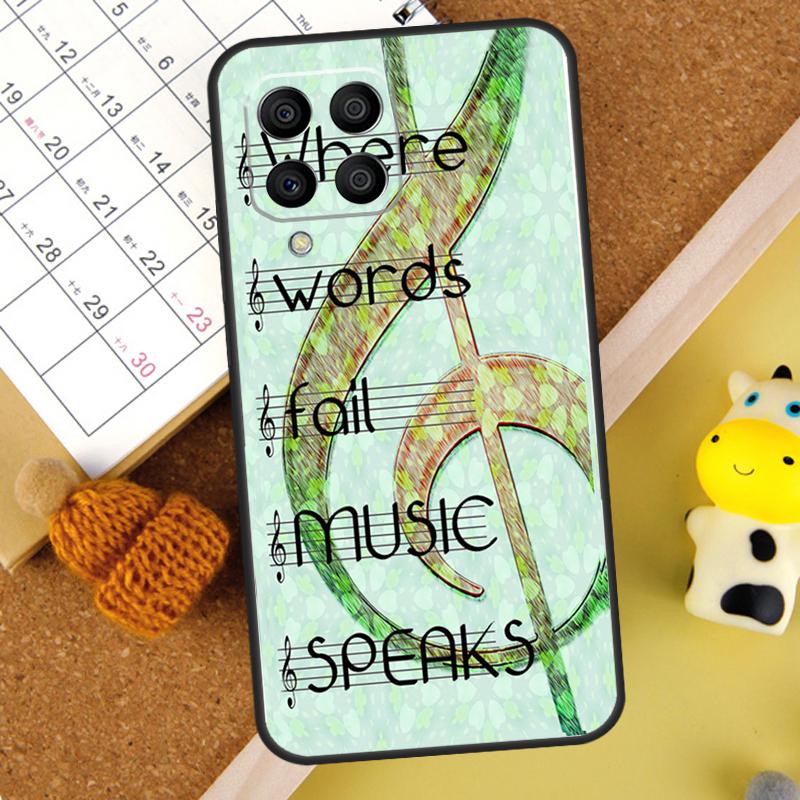 Music Note Musical Treble Clef Case For Samsung Galaxy M20 M11 M31 M35 M55 M15 M32 M16 M36 M56 M54 M23 M52 M34 M14 M13 M53
