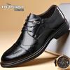 Leather Men's Shoes Men's Leather Shoes Men's Leather Business British Dress Shoes Autumn Single Shoes Casual Derby Shoes