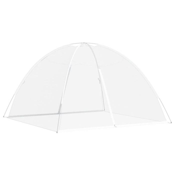 Moustiquaire mongole avec portes 220 maille blanc 200x200x135cm