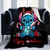1pc Stitch Printing Blanket - Soft, All-Season Throw for Living Room, Beroom,Personalize Gift with Aorable Cartoon Esign