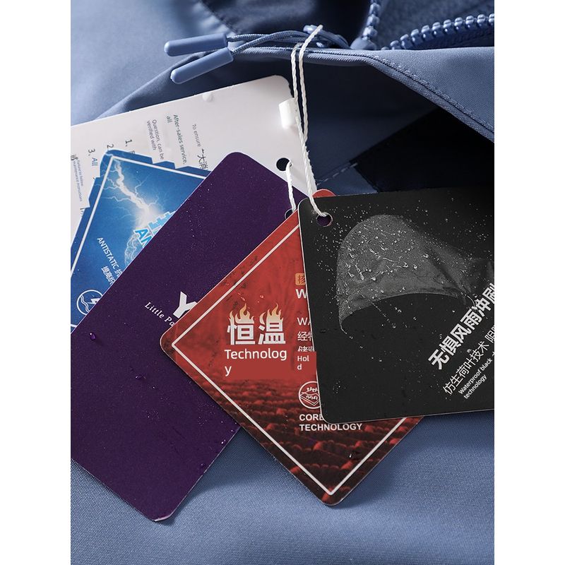 Color Matching Jacket Three-in-One Men's Detachable Outdoor Windproof Waterproof Cargo Outerwear Foreign Trade Men's Clothing Fleece-lined Jacket