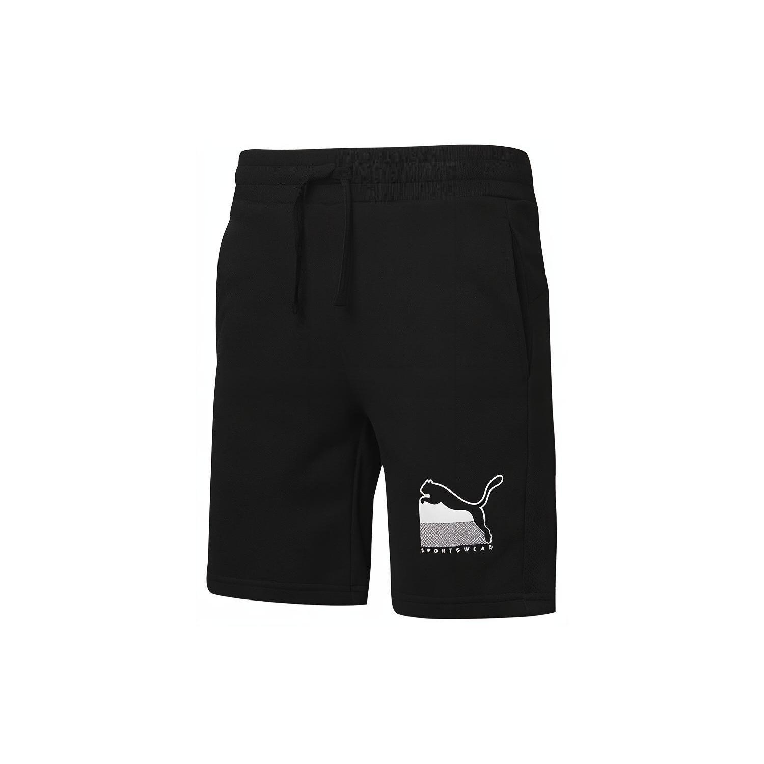 PUMA Athletics Logo Shorts Black Men s 583830-01 S