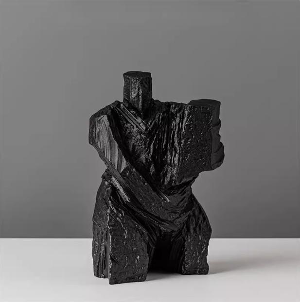 

Chinese Black White Tai Chi Abstract Character Resin Sculpture Model Room Figurines Decor Home Livingroom Cabinet Statue Items