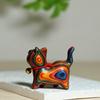 Handcrafted Wooden Cat Figurine Charming Big Eyed Kitty Creative Carved Collectible Versatile Indoor Decor Christmas Gift