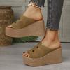 Large-size Platform Slippers for Women, New Arrivals in Spring and Summer, Fashionable and Versatile, Comfortable and Lightweight.