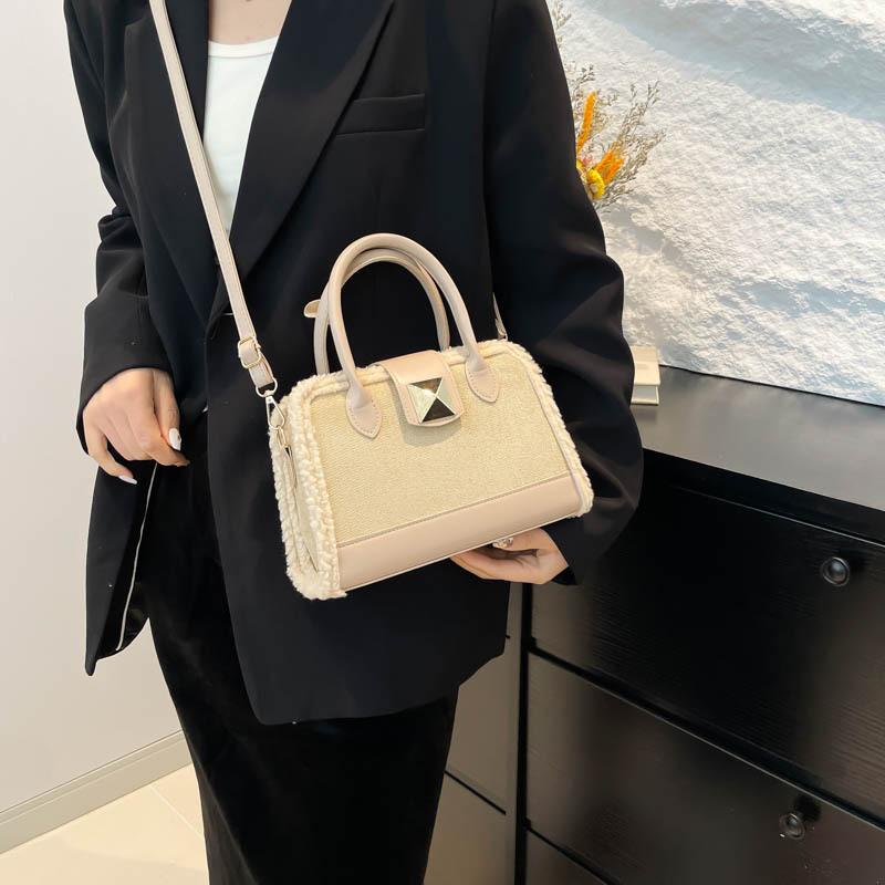 Urban Minimalist Trendy Contrast Color Womens Small Square Crossbody Bag For Fashion