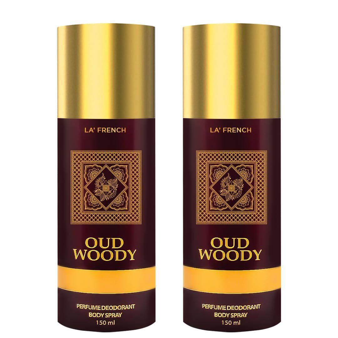 

Дезодорант La French Oud Woody Deo 150 мл - 150 мл | Дезодорант для мужчин и женщин | Сверхдлительная емкость | EDP-спрей для тела 150*2