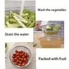 Stainless Steel Kitchen Draining Basket - Perfect for Fruits & Vegetables, Essential Cooking Accessory