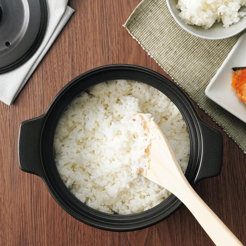 Kakusee Delicious DEL-22 Rice Cooker, 2-cup capacity, for 1-2 people, with inner lid, microwave and stovetop safe