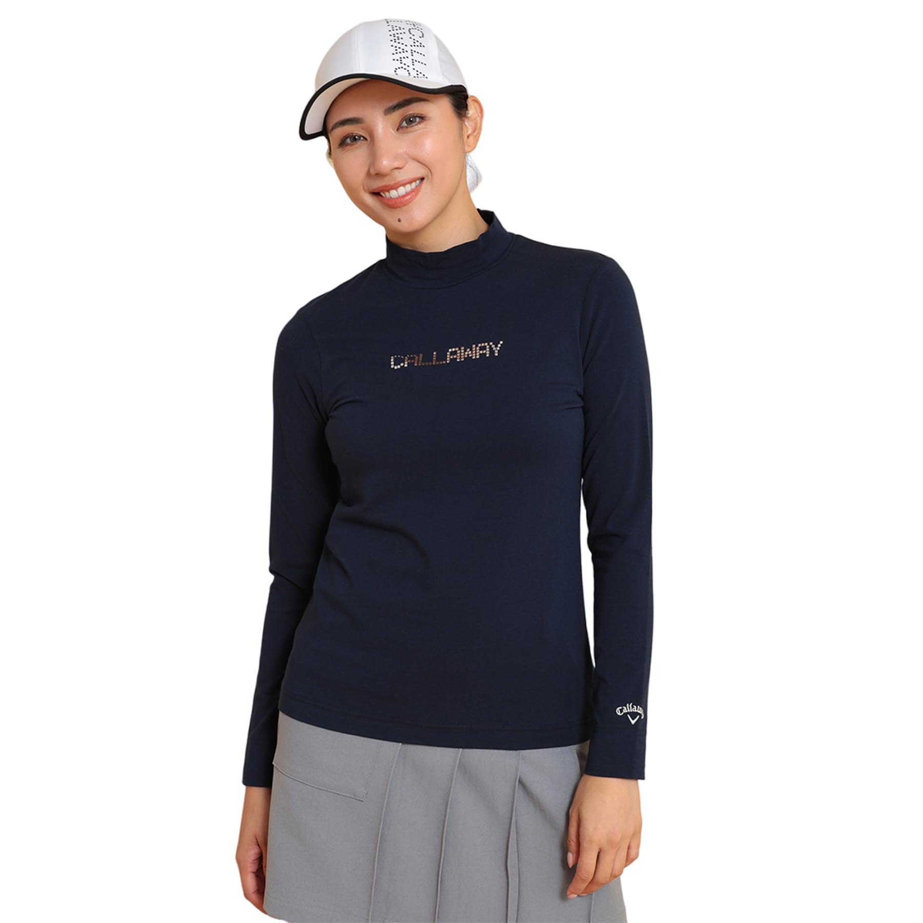 

Callaway Long Sleeve Mock Neck Shirt Golf Undershirt C24233200 Women s (Stretch) / / 1120_Navy