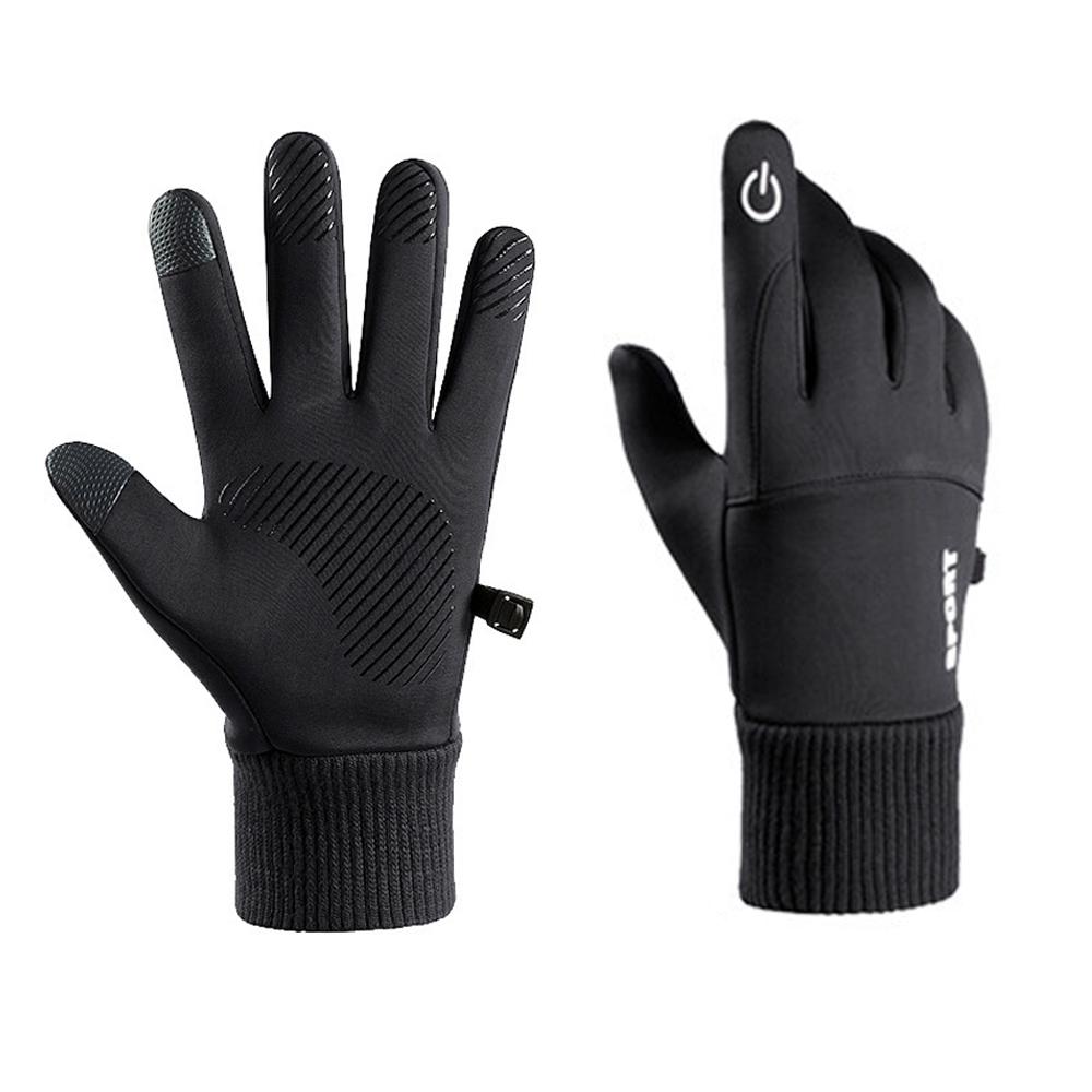 Touchscreen Friendly Thermal Gloves with Anti-Slip for Running Cycling Driving