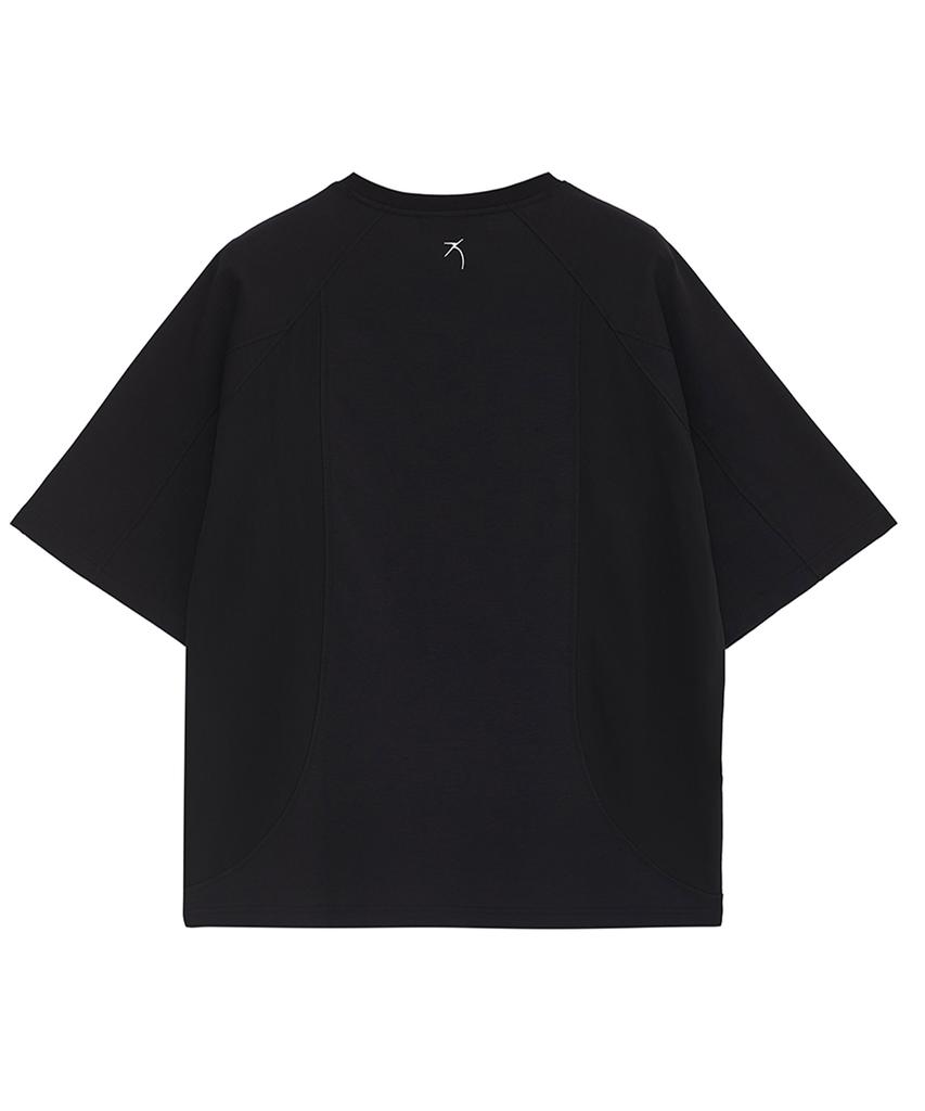 ZENSAI Side Woven Mix Raglan T-Shirt