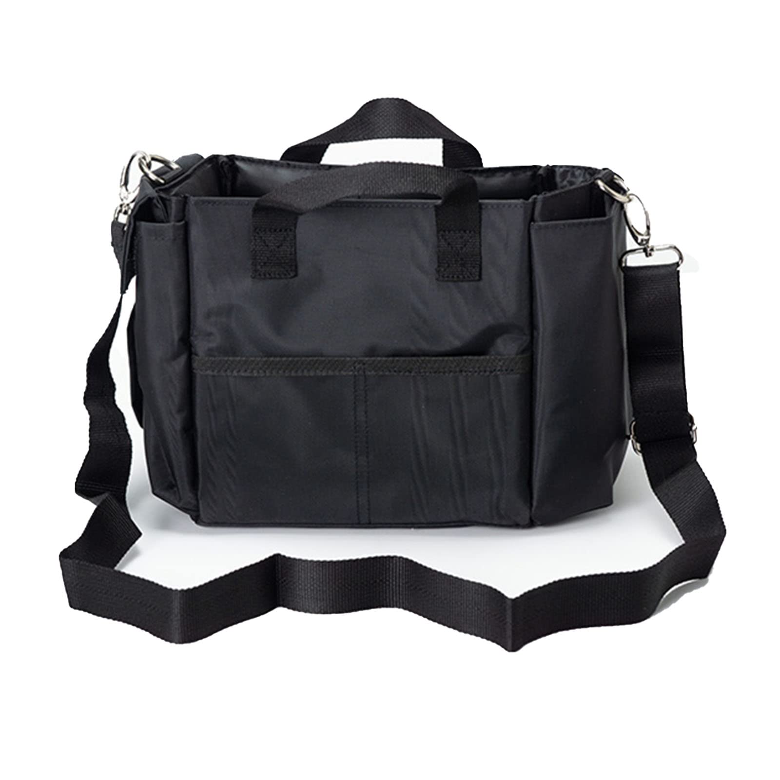 

Профессиональный макияж макияж прическа и макияж студия плечевой инструмент много карманов кошелек, сумка, сумка, сумка, сумка для работы на выезде, сумка с ручкой вверх, сумка, сумка, чёрный