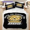 Bbs Years Innovation Bedding (1 * Duvet Cover + 2 * Pillowcase, Without Core) 2D Flat Christmas Birthday Gift Bedding Set Soft and Comfortable