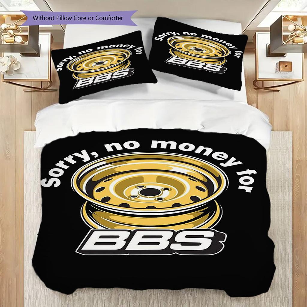 Bbs Years Innovation Bedding (1 * Duvet Cover + 2 * Pillowcase, Without Core) 2D Flat Christmas Birthday Gift Bedding Set Soft and Comfortable
