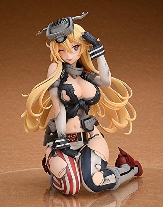 Kantai Collection Iowa Mittel beschädigte leichte Waffe Maßstab bemalt komplette Figur -KanColle- [Iowa] Ver. 1/8 ABS und PVC