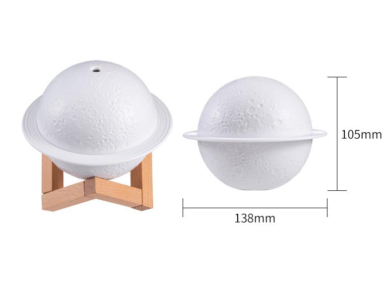 3 In 1 Mini Plug-In Colors 3D Moon Lamp Cool Mist Humidifier Essential Oil Diffuser LED Night Light