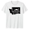 Washington EST 1889 US States Unisexs TShirt Unisexs Tee Graphic Unisex Top