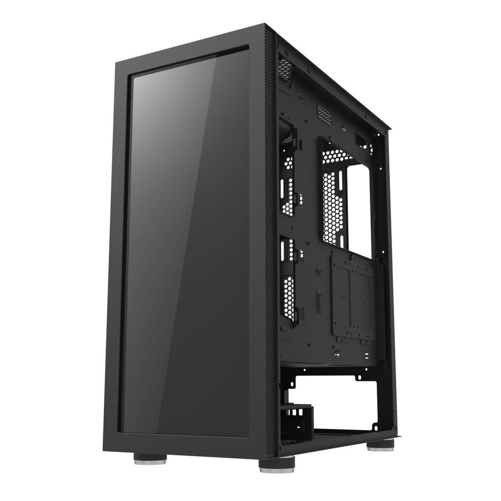 Carcasă PC ATX darkFlash DK210 Graffiti, compatibilă ATXM-ATXITX, panou frontal din sticlă securizată pentru desenat text și ilustrații, suportă GPU-uri de până la
