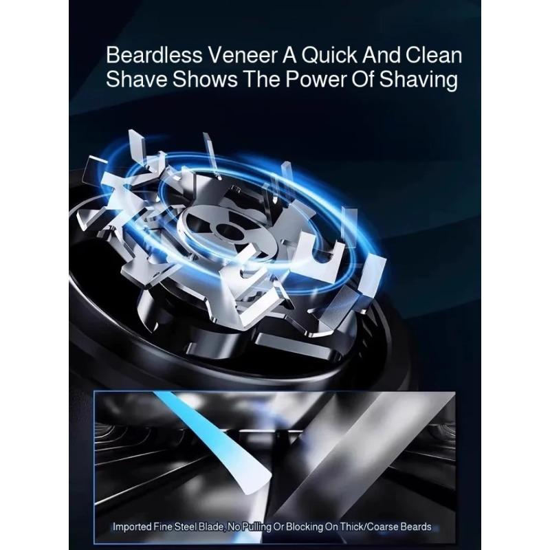 Men's Fully Automatic Electric Shaver Portable Full Body Washable Mini Smart Shaver Type-c Charging  Wet & Dry Shaver Razor