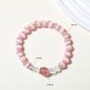 Aquamarine & White Crystal Beaded Bracelet: Fairy Summer Style for Girls, Sweet & Simple Fashion Hand Jewelry with a High-End Feel