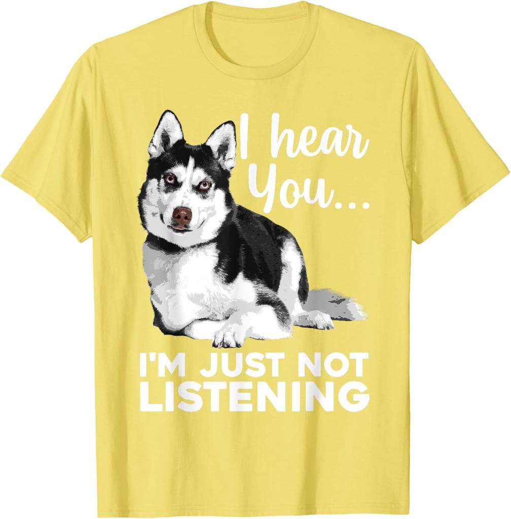 Funny Husky Dog Art for Men Women Kids Siberian Husky Lover TShirt Husky Lover Graphic Tee