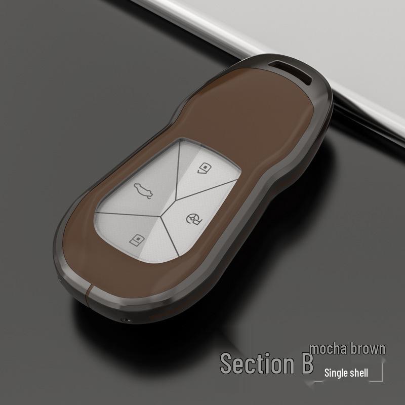 Xpeng P7/G3 Key Case: Premium Zinc Alloy Key Cover with Buckle (2020 Model)