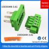 15EDGWB+KM-3.81mm Flange Panel Mount Terminal Block Through-Hole Plug-in 2EDGWB3.81