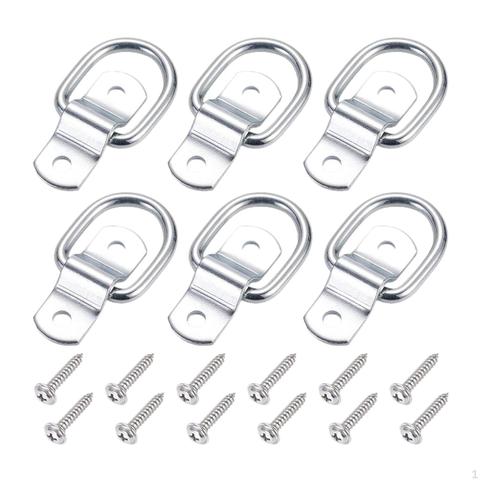 6Pcs Lashing Rope Tie Down Locking Pull for Boats Kayaks