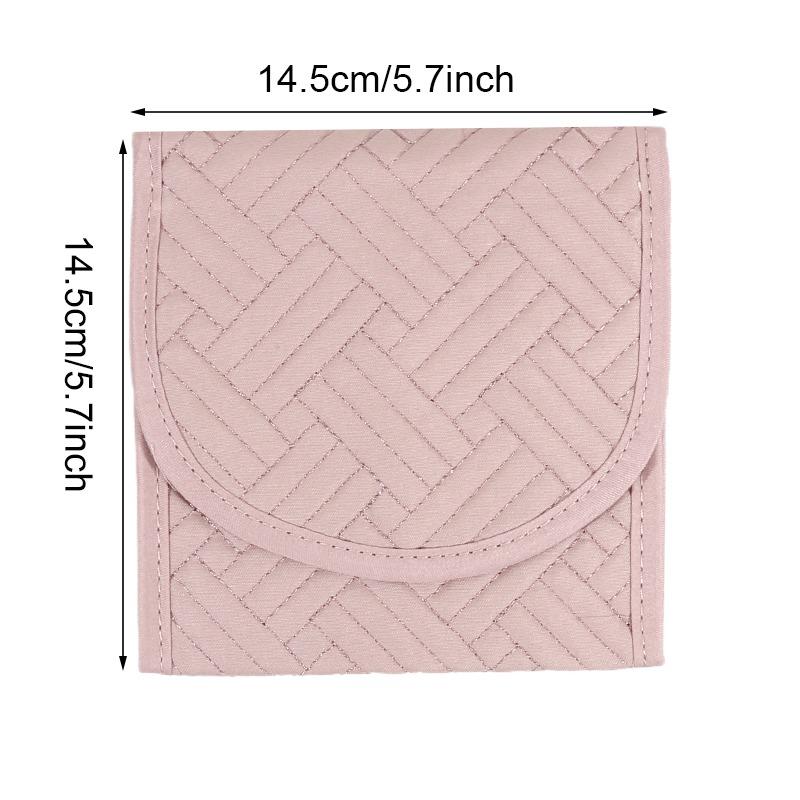 Foldable Portable Travel Jewelry Bag Necklace Earrings Jewelry Case Organizer Packing Bag Rings Journey Storage Bags Home