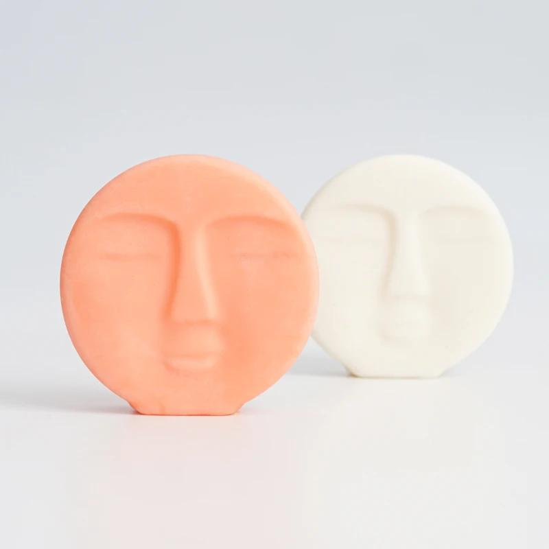 New Round Face Silicone Candle Silicone Mold 3D Face Aromatherapy Gypsum Soap Resin Crafts Mold DIY Chocolate Cake Baking Tools