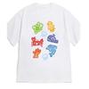 Womens MarineThemed Short Sleeve Round Neck with Underwater World Print Suitable for Summer Casual Beachwear Vintage